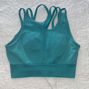 Gymshark turquoise tank top